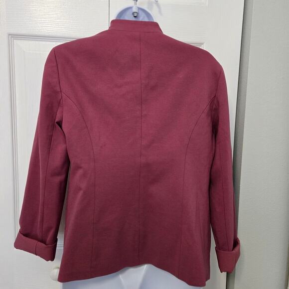 41 Hawthorne Stella Nothced Collar Ponte Blazer Pink Office Work Wear Stitch Fix - Picture 7 of 9